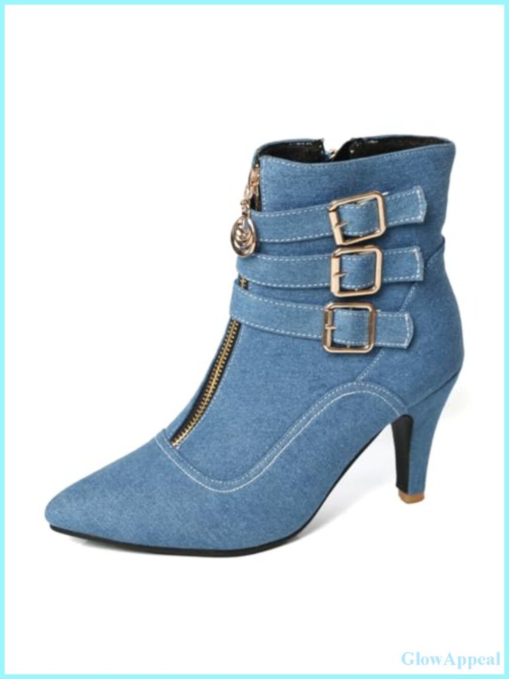 Kitten Heel Pointed Toe Ankle Booties Dressy